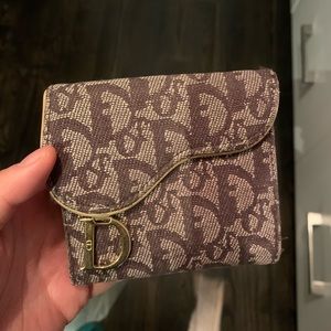 Authentic Dior Saddle Compact Wallet
